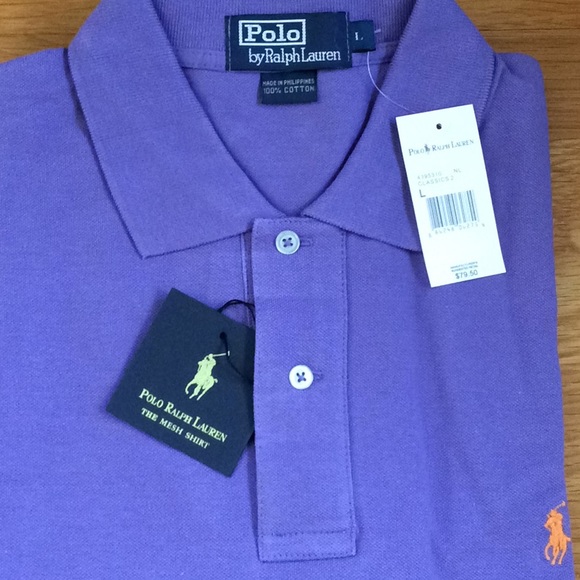 SOLD - RL Large classic mesh polo. Small pony. - Picture 3 of 4